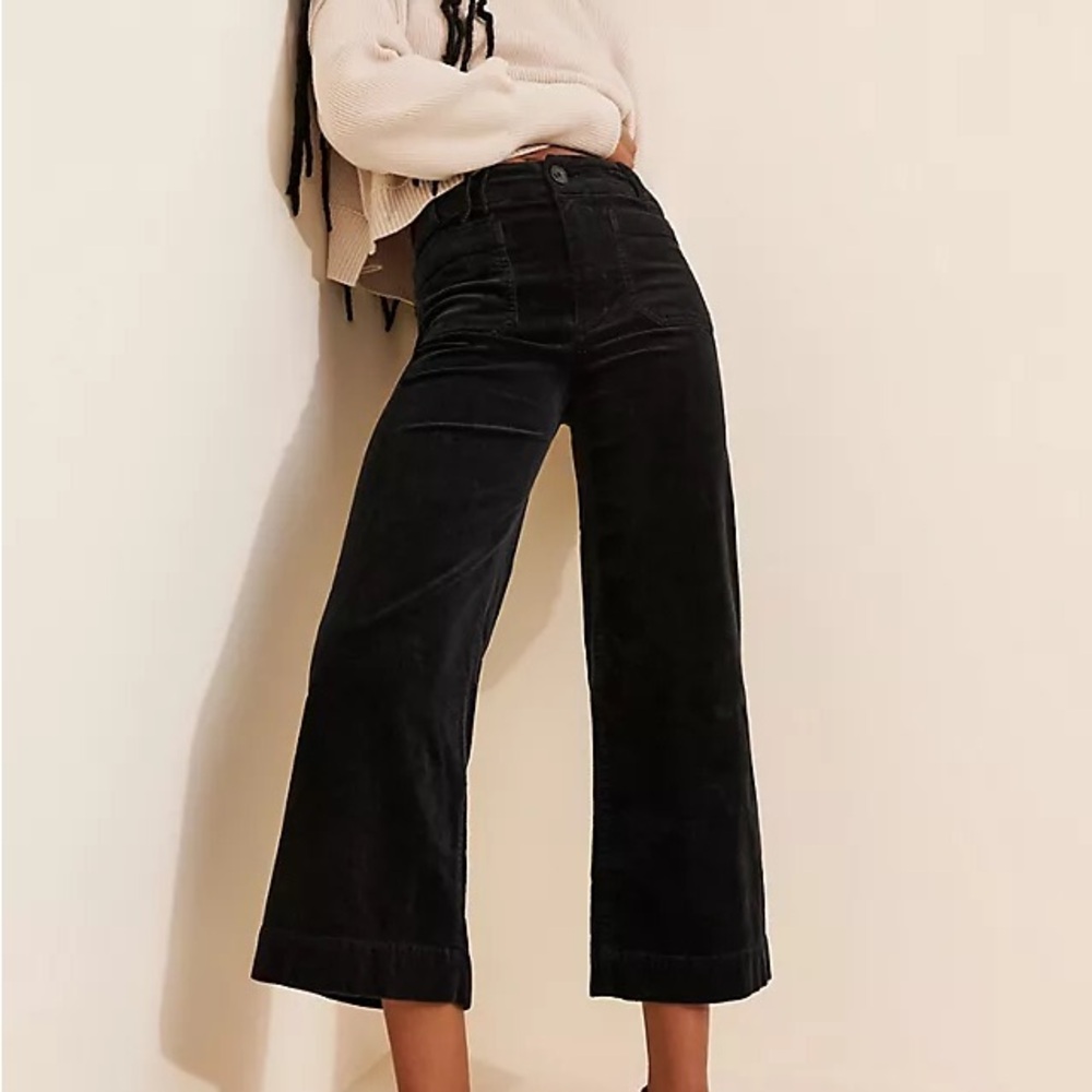 Anthropologie Maeve The Colette Navy Corduroy Pants